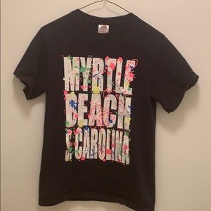 Black myrtle beach shirt